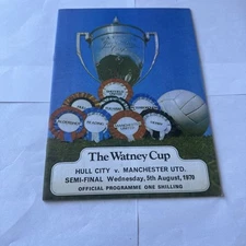 The Watney Cup Hull City V Manchester Utd