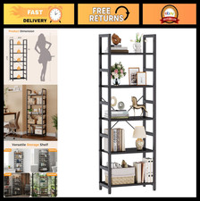 Modern 5-Tier Bookshelf, Tall Bookcase, Stylish Storage Shelf for Home Office