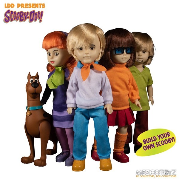 Scooby-Doo! misterios S.A Build Living Dead Dolls Muñecos 25cm Mezco LDD