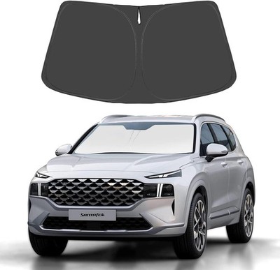 Proadsy Windshield Sun Shade for Hyundai Santa Fe 2019-2025 2026 4-Layer Foldabl