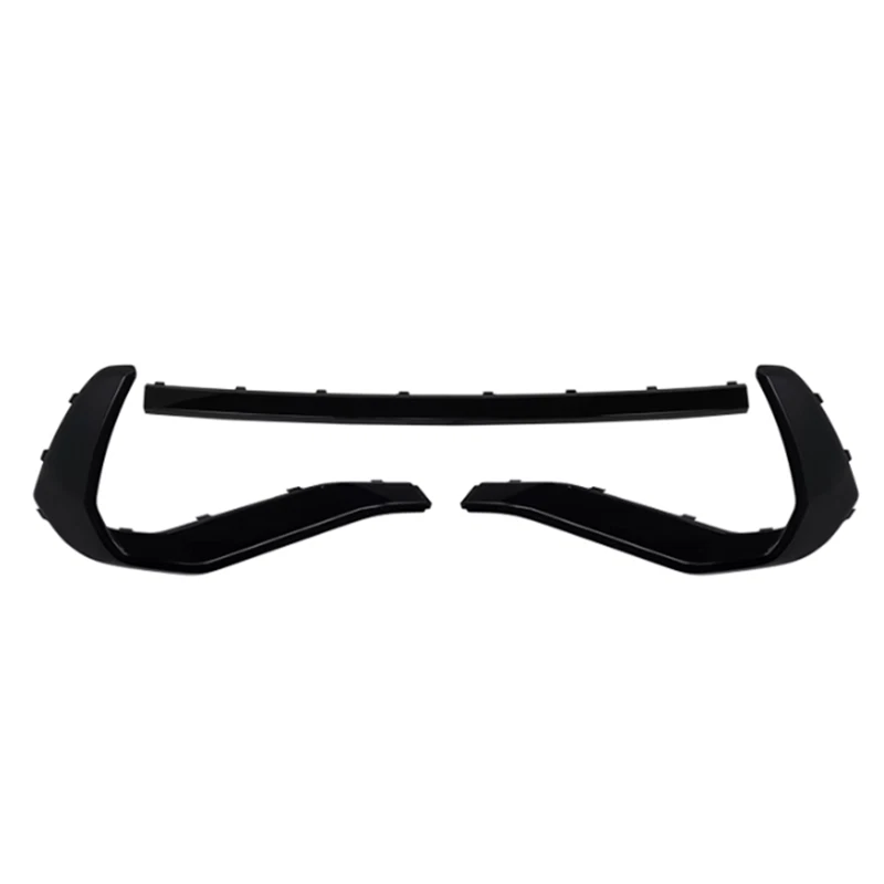 For 2020-2023 Audi Q3 Sportback Rear Bumper Trim Strip Replace 3Pcs Black ABS - Image 3 of 4