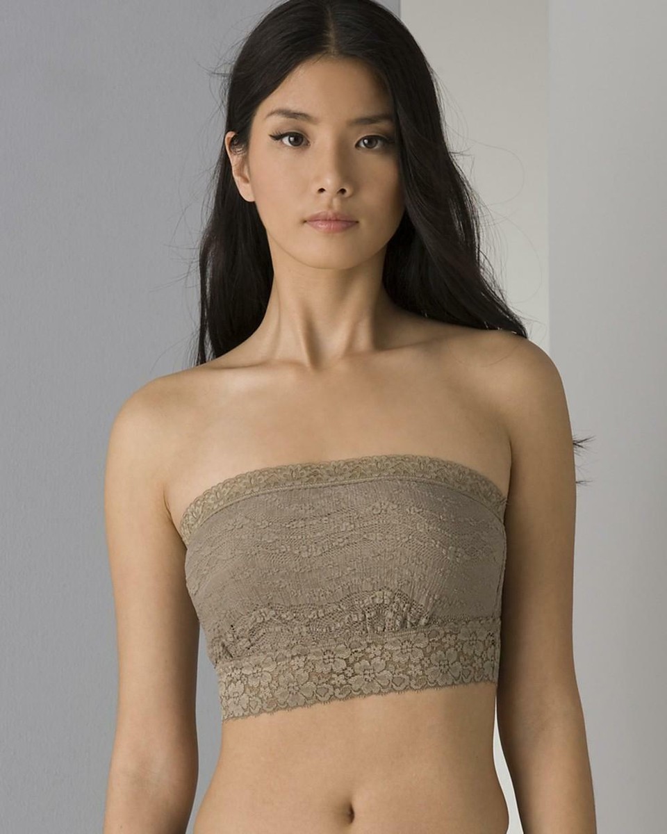 フリーピープル トップス タンクトップ F715O220-2224 Free People Scalloped Lace Bandeau Taupe X フリーピープル トップス タンクトップ F715O220-2224 Free