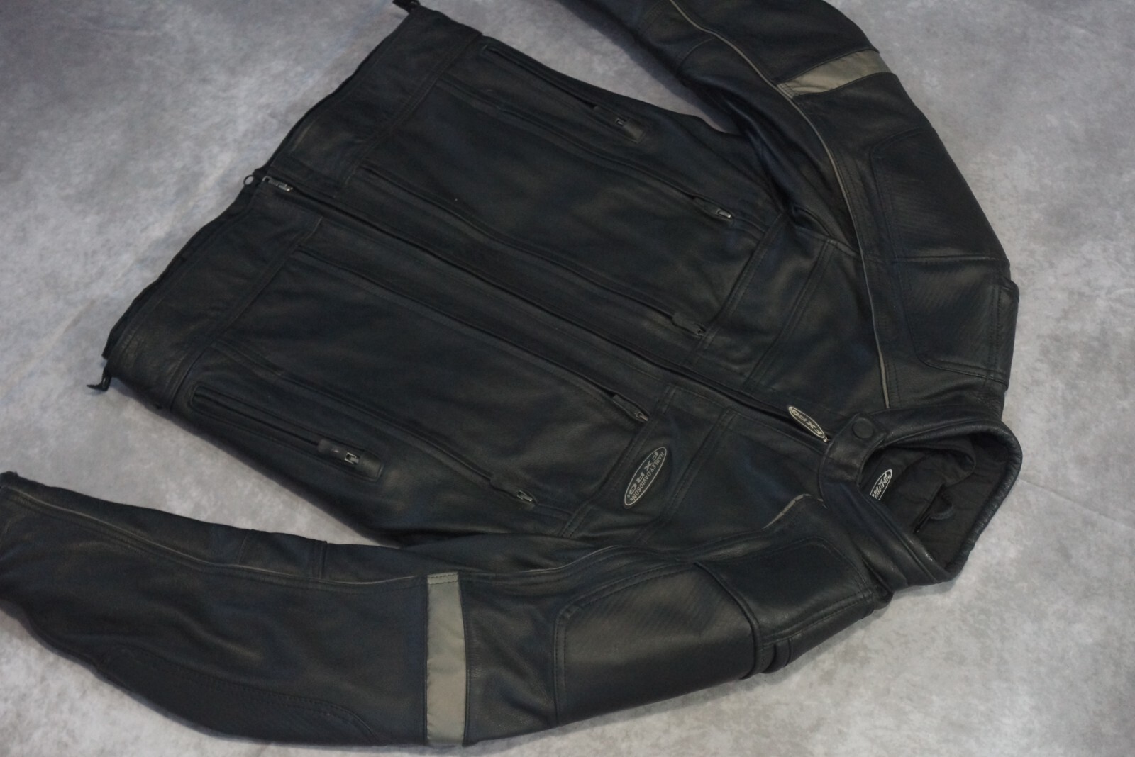 Harley Davidson Men's FXRG Black Leather Jacket Pockets Armor M 3in1 98040-12VM image 10