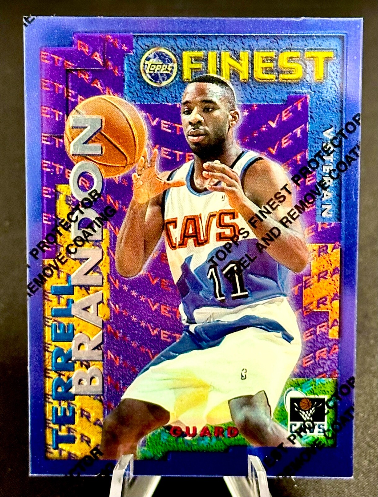 1995-96 TOPPS FINEST MINT VETERAN ROOKIE INSERT-TERRELL BRANDON/BOB SURA #RV17