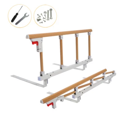 NEPPT Bed Rails for Elderly Adults Safety Bed Side Assist Collapsible Guard Handle