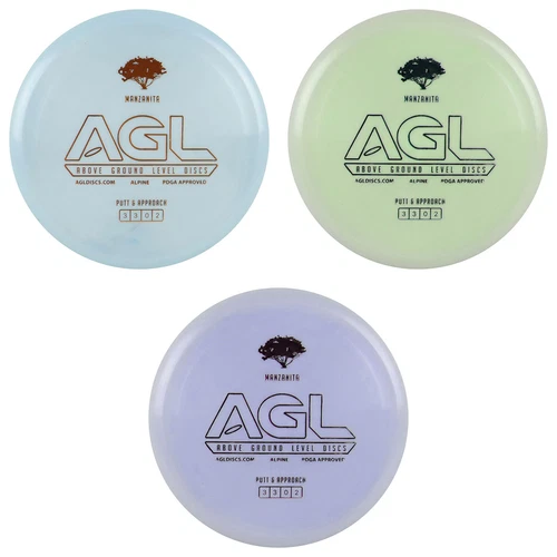 AGL Disc Golf Alpine Manzanita Putter 3/3/0/2 - Choose Exact