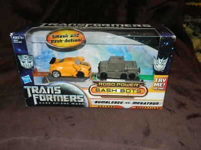 Hasbro Transformers Robo Power Bash Bots Bumblebee vs Megatron NEW SEALED