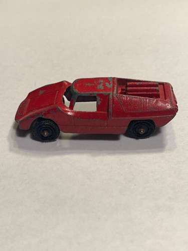 Vintage TootsieToy Fiat Abarth Toy Car Red 2 1/2" Long USA Free Shipping #4A - Picture 4 of 10
