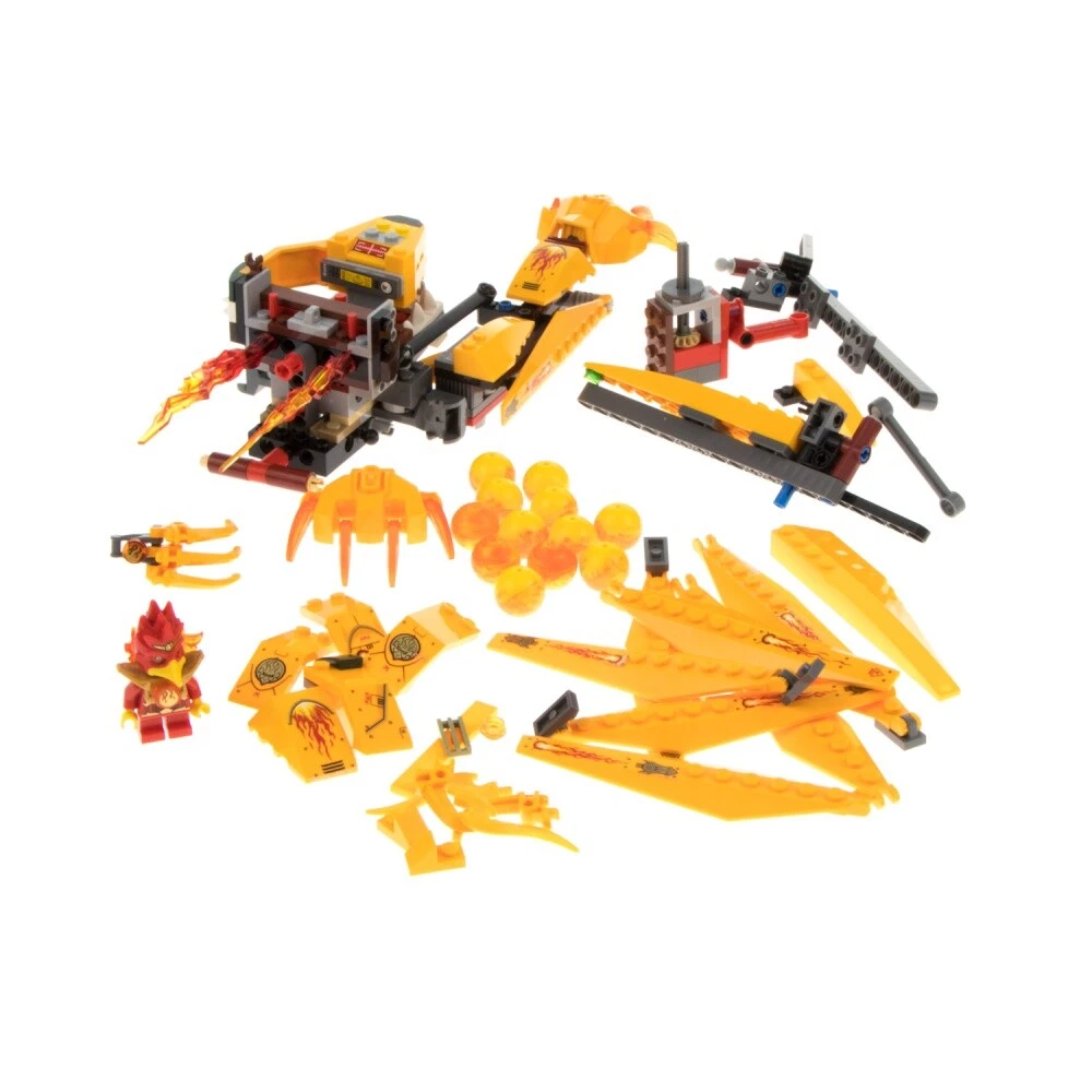 1x LEGO Parts Set Legends of Chima Fire Lion 70144 70146 Orange Incomplete