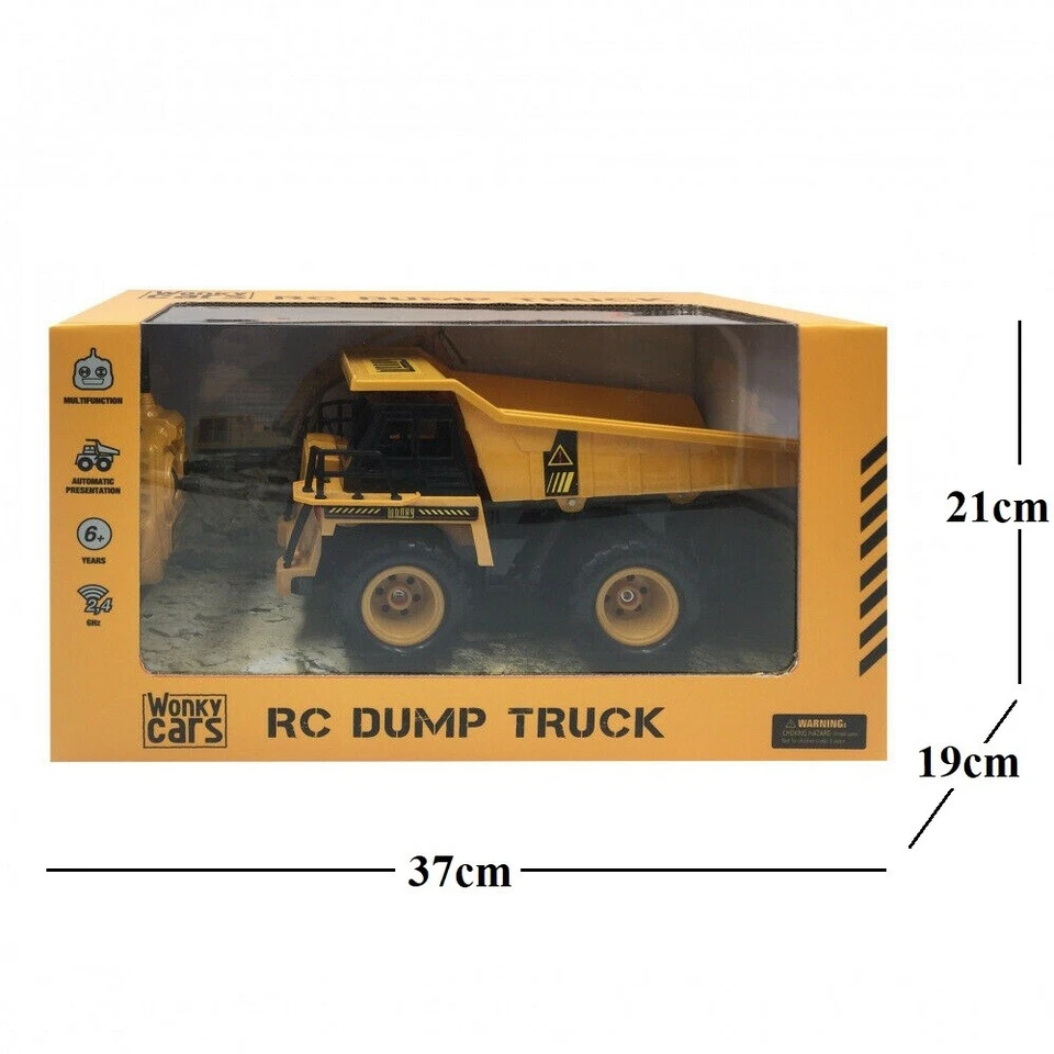 RC Dump Truck Camion Ribaltabile Macchine Cantiere Telecomando 2,4 GHz Wonky - Immagine 3 di 3