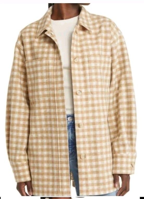 Frame gingham shacket - image 1