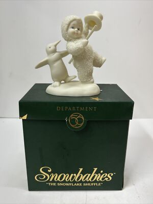 2002 DEPT 56  THE SNOWFLAKE SHUFFLE  SNOWBABIES Holiday Figurine 56.69173
