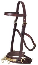 Lungingowa skórzana jaskinia z mosiężnymi okuciami