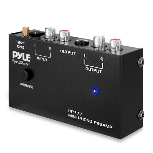 Pyle Phono Turntable Preamp Mini Electronic Audio Stereo Phonograph Preamplifier - Picture 1 of 8