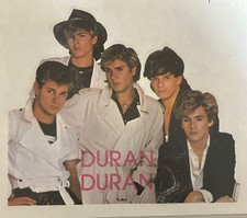Vintage Duran Duran Simon Le Bon 1980  s English Pop Rock Band Iron On Transfer