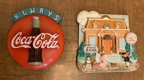 Coca-Cola Lot 12 collectibles, Christmas ornaments, magnets, enamel pin Vintage - Picture 5 of 12