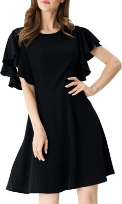 midi dress for women white White Tiered Eyelet Midi Graduation Dress with Buttons White / XSmall main image 0