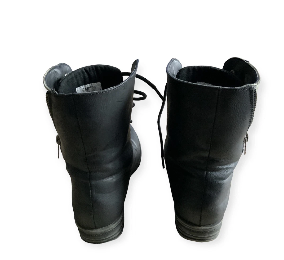 Harry Potter The Marauders Map EMP Woman s Black Boots Lace up size EU 40 US 9