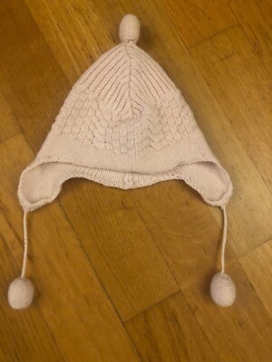 Girls Pink Absorba Pink Wool Hat Scarf Size UK