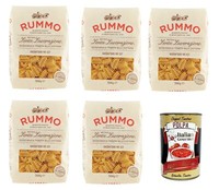 Rummo Radiatori N. 137 Pasta Lenta Lavorazione Bronzezeichnung 5X500G+Polpa 400G
