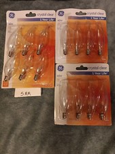14 GE 40W Candelabra Base Decorative Flame Tip Bulbs