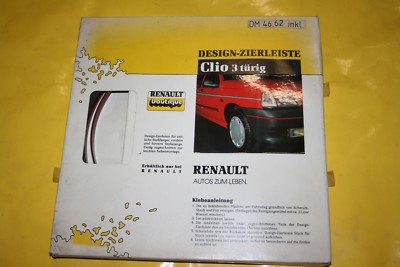 Neue Design-Zierleiste rot Renault Clio I 3 Türer von 1990-1998 Et.Nr.7701380013