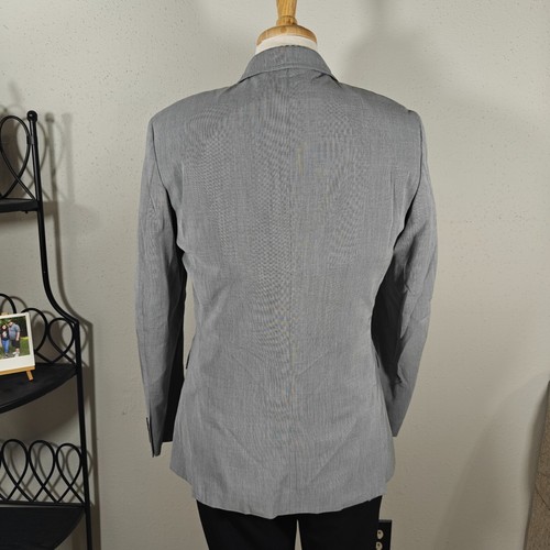 INC International Concepts London Mens Sport Coat Blazer Gray Poly Blend Med - Picture 12 of 17