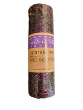 Crafter's Square Decorative Mesh - New - 6" x 3 yd - Purple with Purple Sparkle