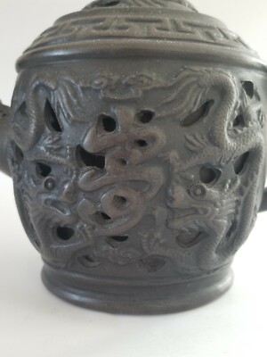 Antique Chinese Signed 时大彬 Shi Da Bin Yixing Zisha Double