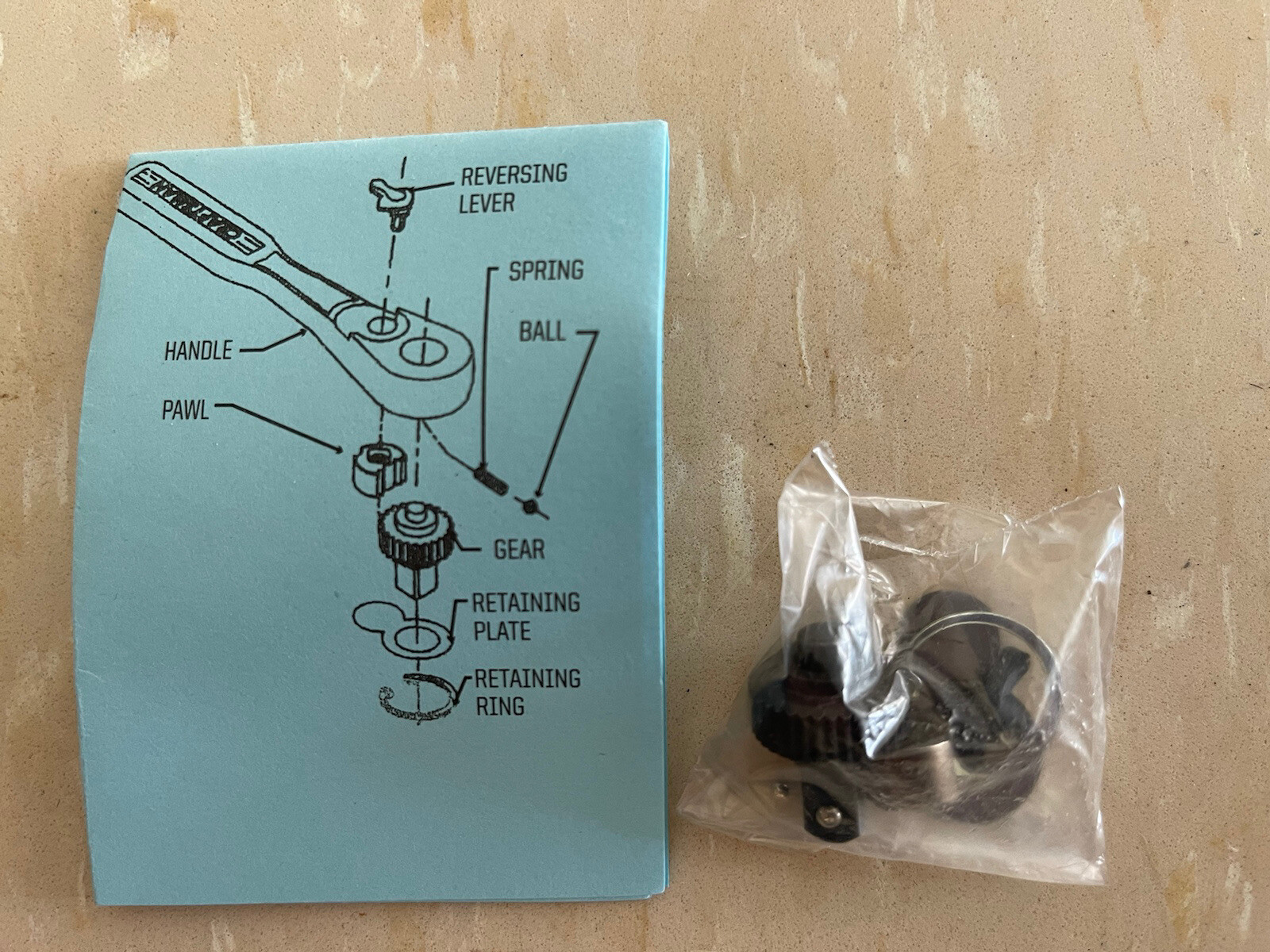 New Craftsman Ratchet Repair Kit 32763 1/4" Drive Quick Release
