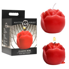 Unscented Moisturizing Flaming Shaped Rose Candle BDSM Paraffin Adult Sex Toy