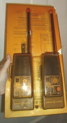 VTG General Electric Star Code 10 Walkie Talkie Set 3-5955 Set 49 MHz Band ORIG.
