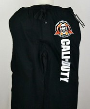Call of Duty S.C.A.R. Logo Lounge Pants Video Game Cotton Black NWT