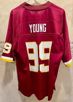 NFL PRO LINE Men's Large Chase Young 99 Burgundy Washington