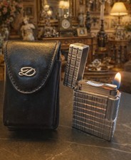 Briquet S.T Dupont Ligne 1 Argent fonctionnel avec étui