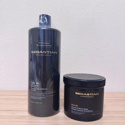 Sebastian Dark Oil Shampoo 33.8 oz Mask 16.9 oz Duo Set   new fresh