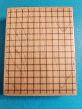 Big Plaid Background Rubber Stamp Stampabilities Made in USA 2002