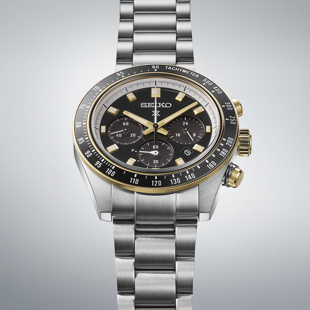 Seiko Prospex Speedtimer SSC941P1 Solar Chronograph Black Dial