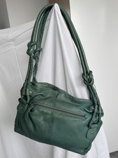 Butter soft, green Lakeland leather shoulder bag, nearly new in great condition