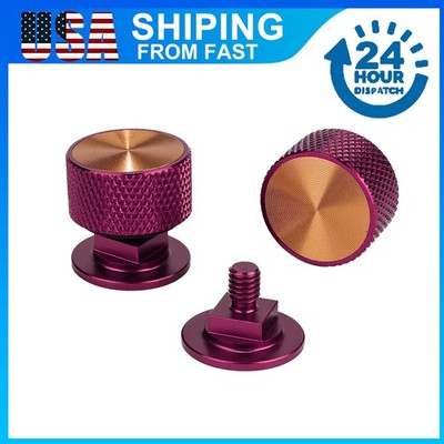  Upgrade 2-Pack Red Aluminum Welding Helmet Fasteners   Lightweight & Durable 