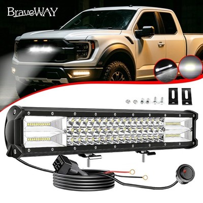 LED Balken 20 Zoll Zusatzscheinwerfer Combo Offroad 4x4 LKW Traktor Quad 12V 24V