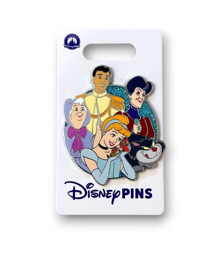2026 Disney Parks Cinderella Cast Cluster Pin Godmother Gus Lucifer Tremaine