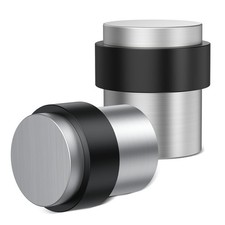 20 Pack Silver Brushed Finish Door Stoppers for Floor Mounting Door Stopper ...