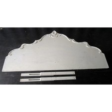 Vintage White Double Bed Headboard French Rococo King Louis XV Style Upcycle