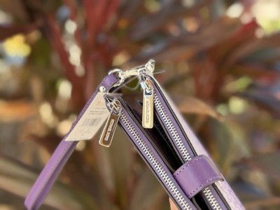 Michael Kors Jet Set Travel LG Double Zip Wallet Ombré MK Dark