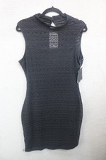Guess Black Lace Sheer Sheath Dress-Lined-Size 10-"Minie"-Goth-NWT
