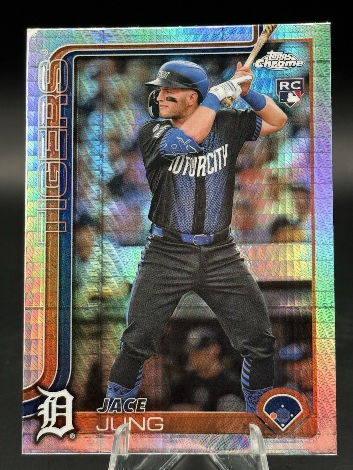 2025 Topps Chrome #225 Jace Jung Prism Reractor