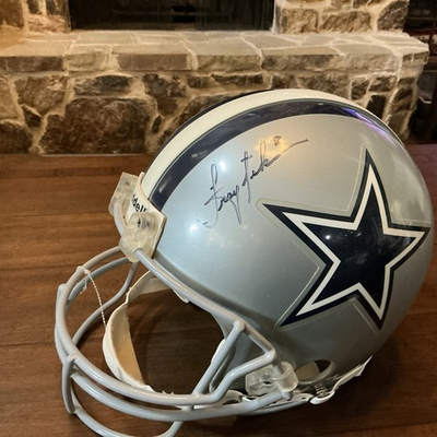 #ad Troy Aikman Dallas Cowboys Autographed Riddell Full Size Helmet No COA $250.00