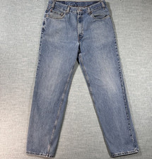 Levis 550 Relaxed Fit Jeans Mens 36x34 (34x33) Blue Denim Made in USA Vtg