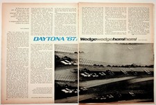 1967 Daytona 500 NASCAR Hot Rod Magazine Article Original 4-Page Print 1967